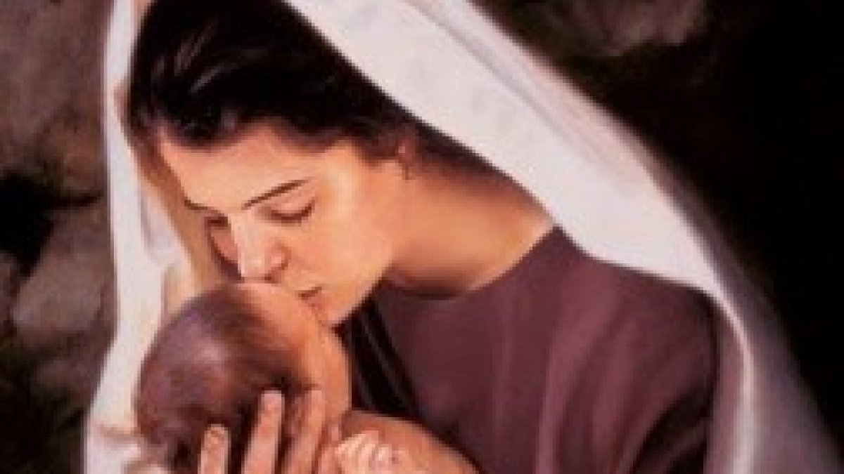 El Niño Jesús con la Virgen María