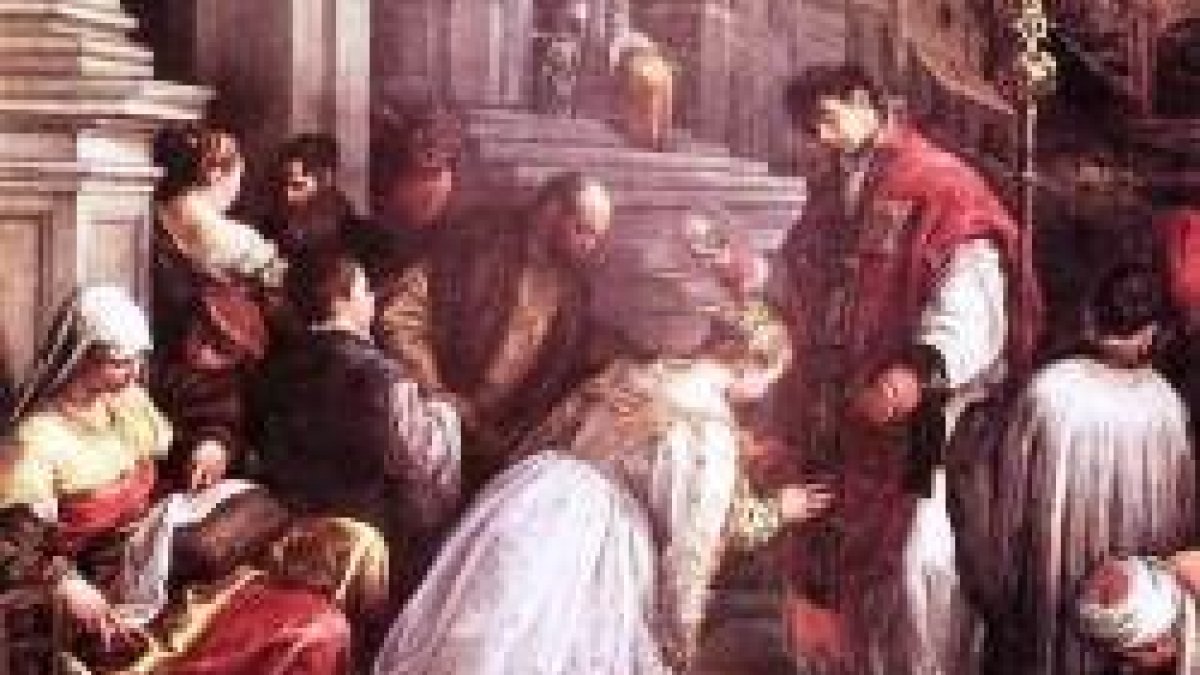 Bautismo de Santa Lucila.