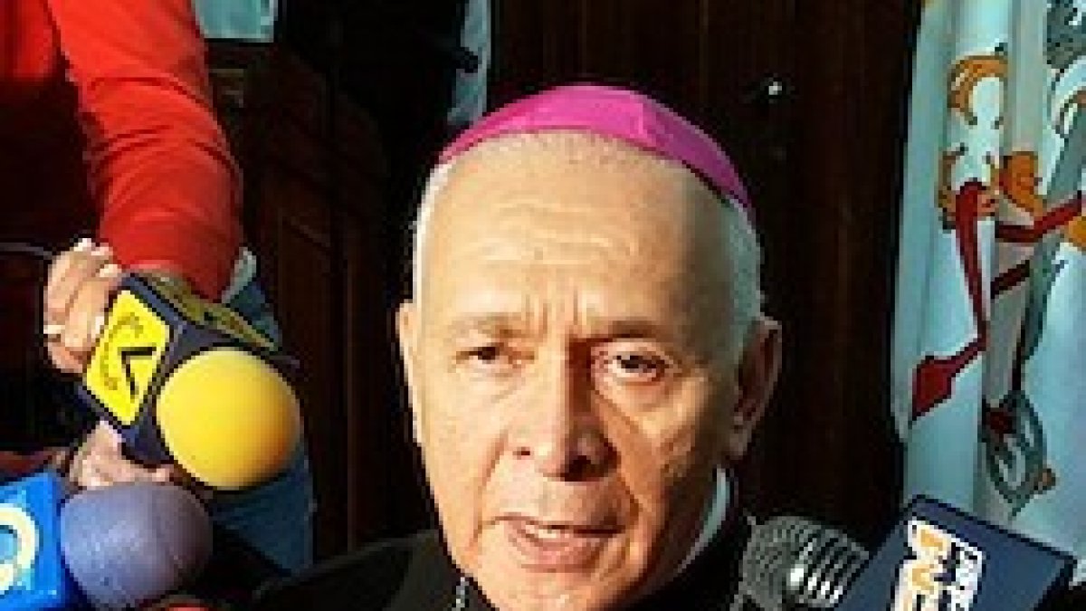 Monseñor Padrón, presidente de la conferencia episcopal venezolana.