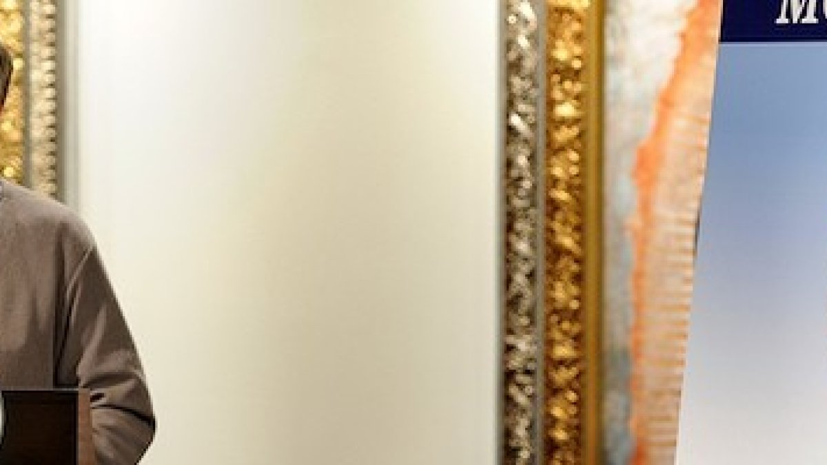 El padre Brian Kolodiejchuk, durante una conferencia sobre la Madre Teresa a los Caballeros de Colón.