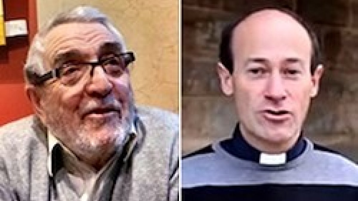 Amando de Miguel y Enrique Cabrera.