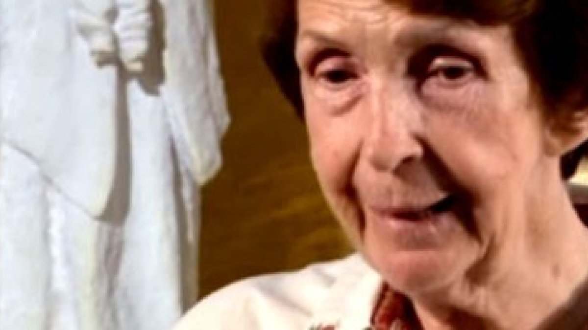 Jacqueline Aubry fue una de los testigos de la Aparición de Nuestra Señora de la Oración en 1947 en Francia