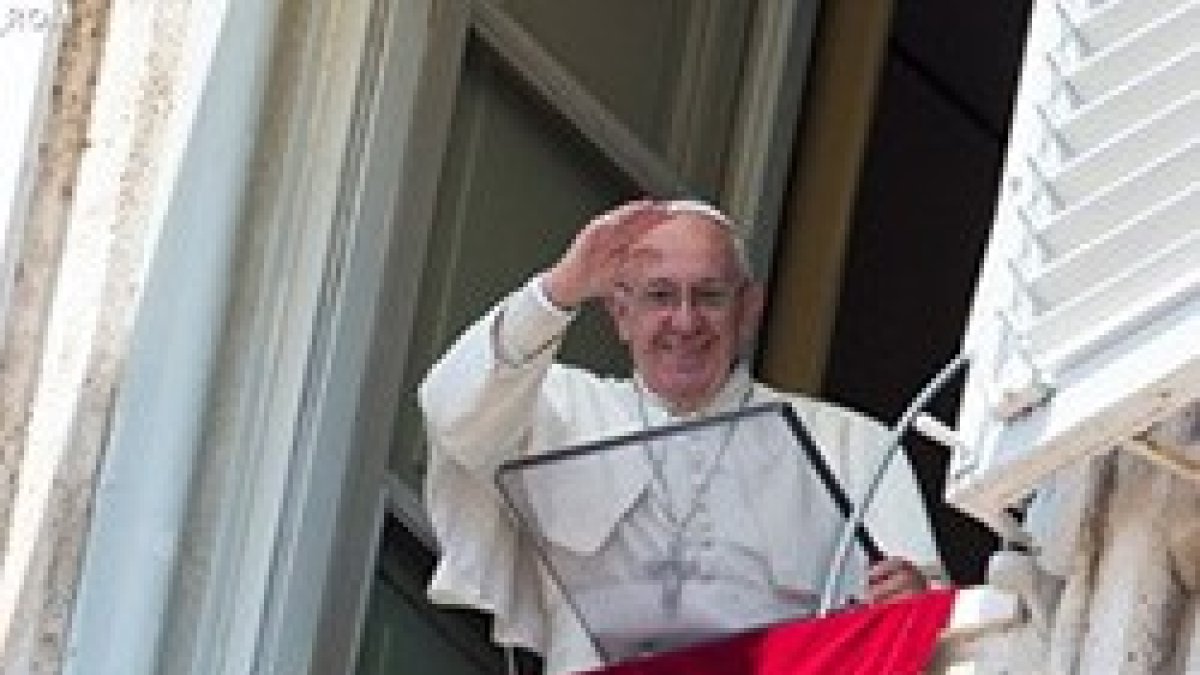 El Papa Francisco durante el Ángelus