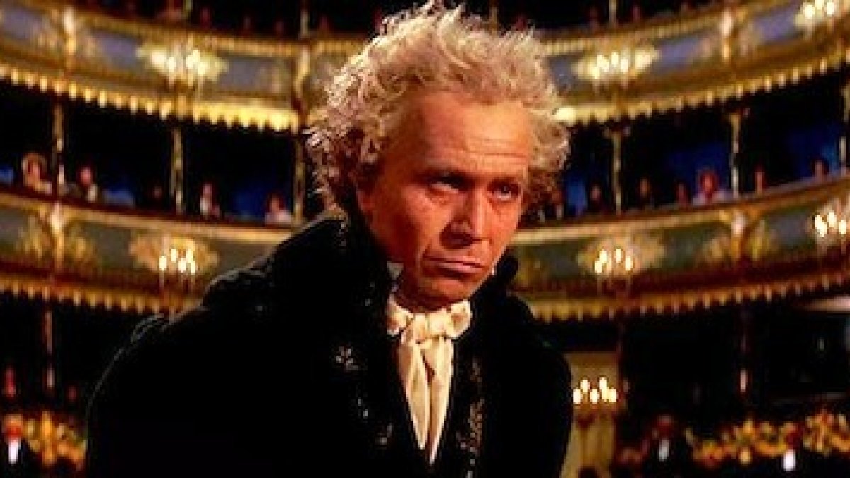 Gary Oldman interpretó a Beethoven en Amor inmortal, dirigida por Bernard Rose en 1994.
