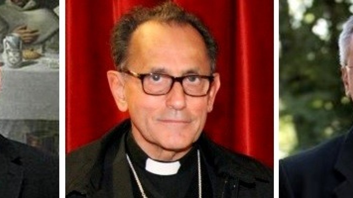 De izquierda a derecha, el obispo Reig Pla, de Alcalá, López de Andújar, de Getafe, y Rico Pavés, auxiliar de Getafe - han firmado una nota contundente