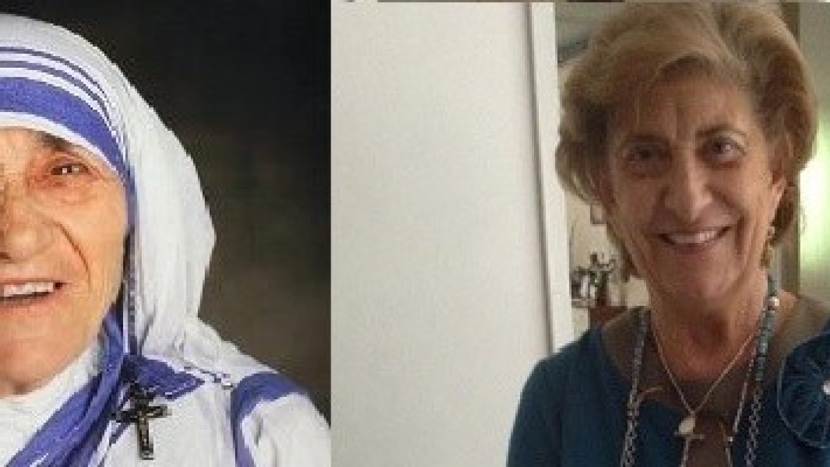 Madre Teresa de Calcuta y Carmen Álvarez Lara