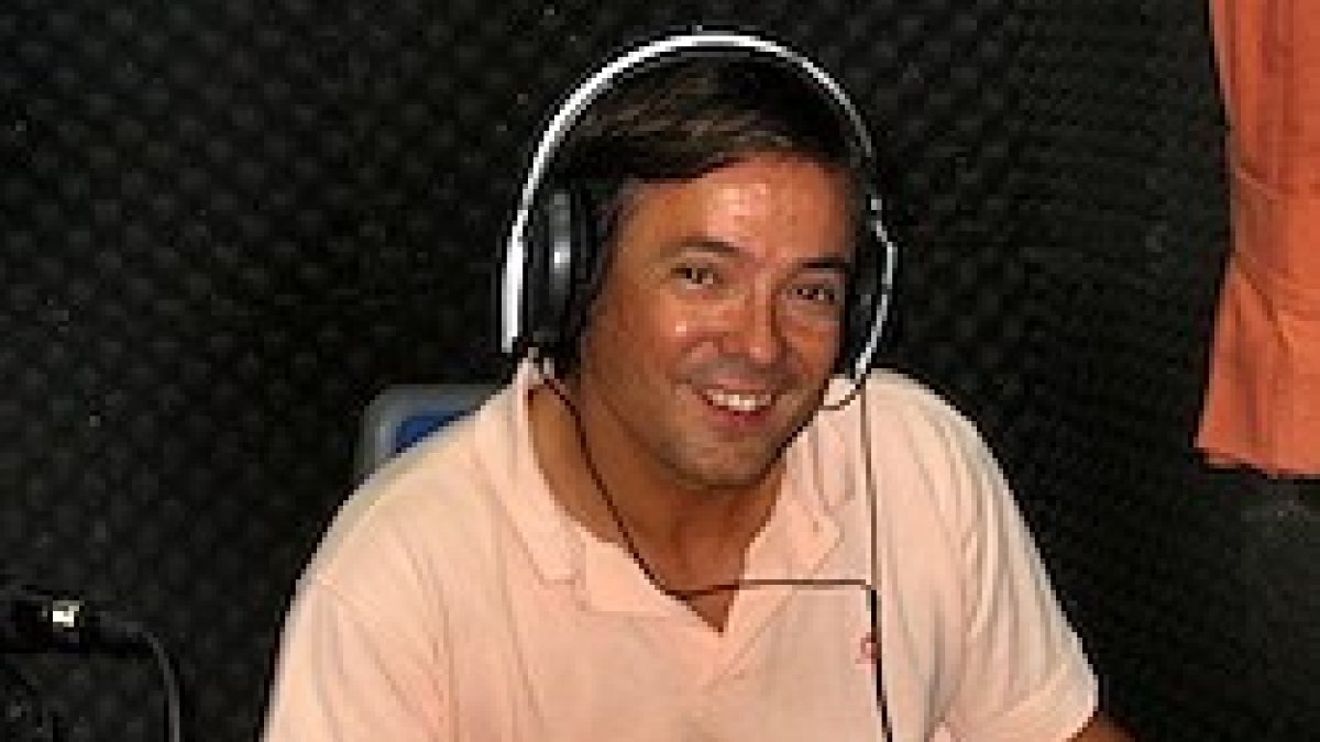 Luis Antequera, en el estudio de Radio María.