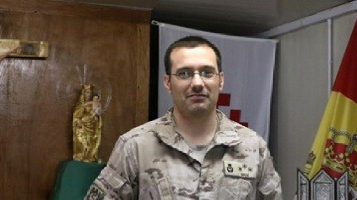 Ángel Briz, sacerdote destinado como capellán militar en Irak / Foto: José Miguel Mate Monedero