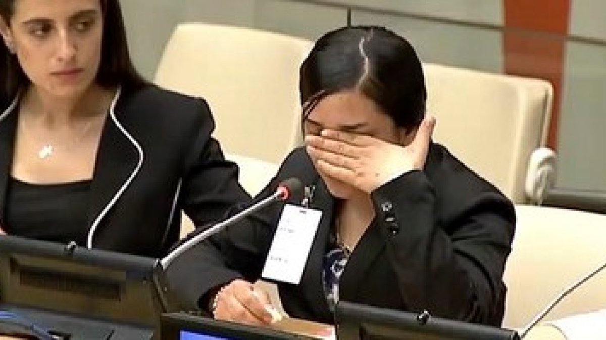 Samia Sleman se emociona al contar en el congreso WeAreN2016 su esclavitud bajo Estado Islámico