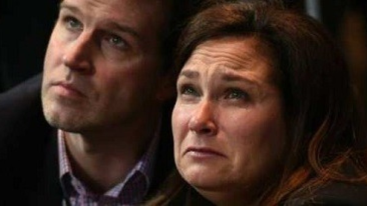 Los líderes abortistas como Ilyse Hogue están devastados tras la derrota de Clinton. Esta imagen lo dice todo