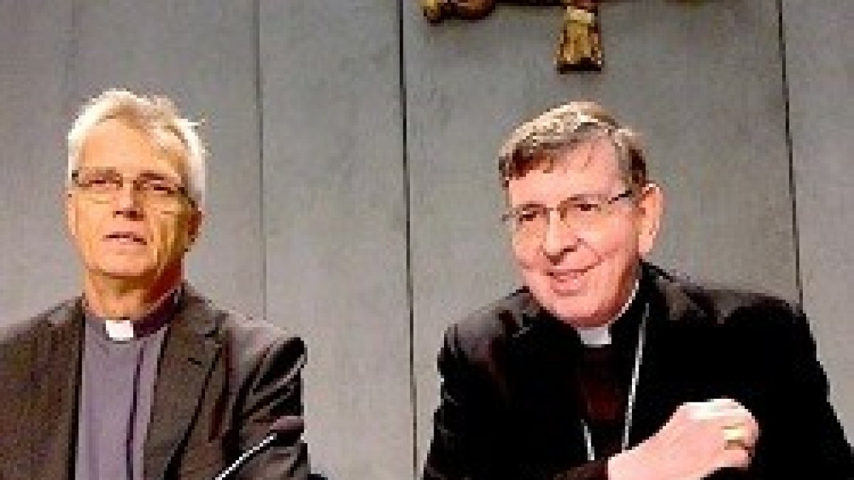 El cardenal Koch junto al reverendo luterano Martin Junge en el Vaticano