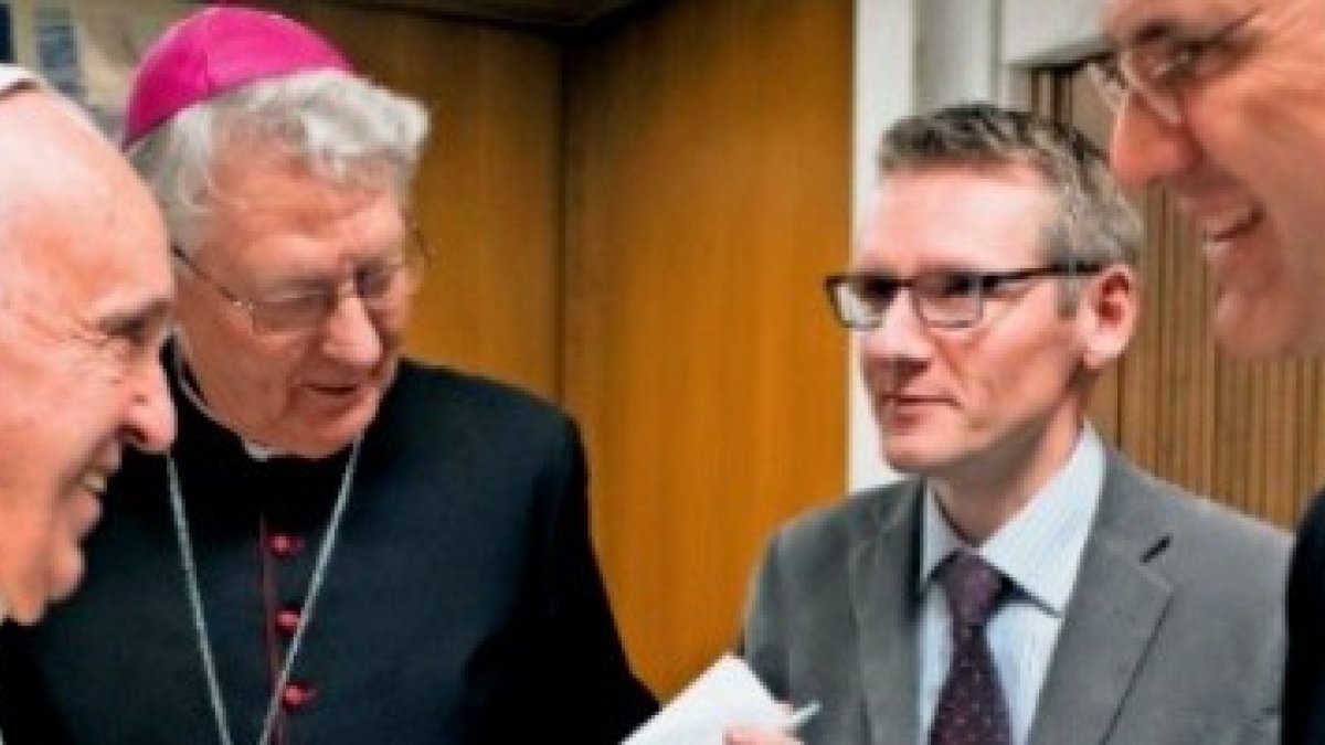 Francisco al recibir a los periodistas de la revista católica belga Tertio