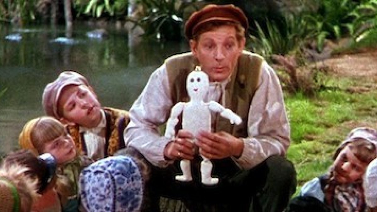 Danny Kaye como Hans Christian Andersen en el musical rodado por Charles Vidor en 1952.