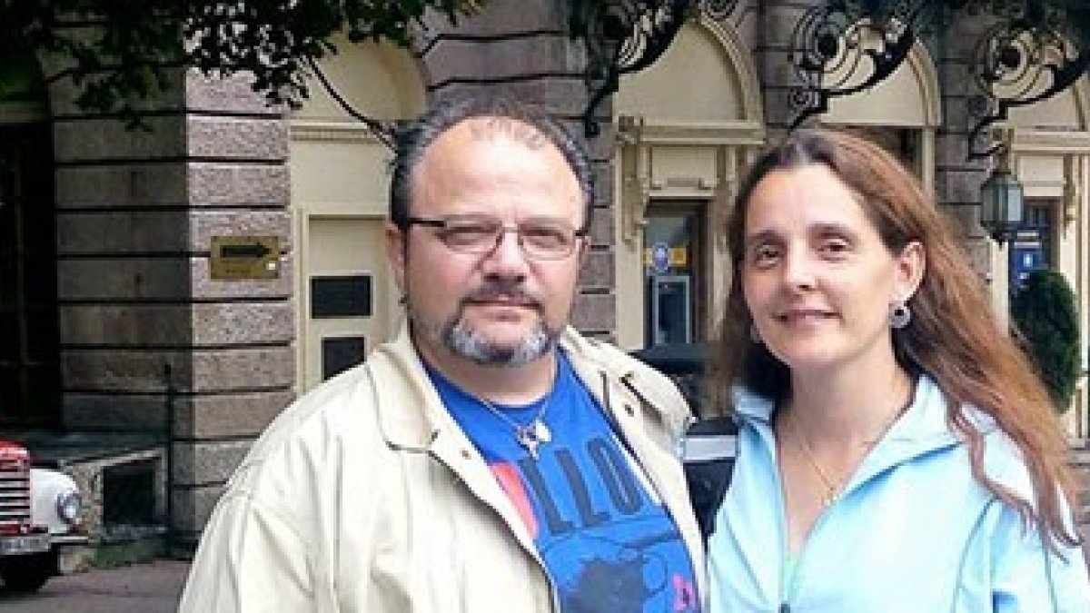 Joaquín Soto y Consuelo María Escanero, padres de trece hijos.