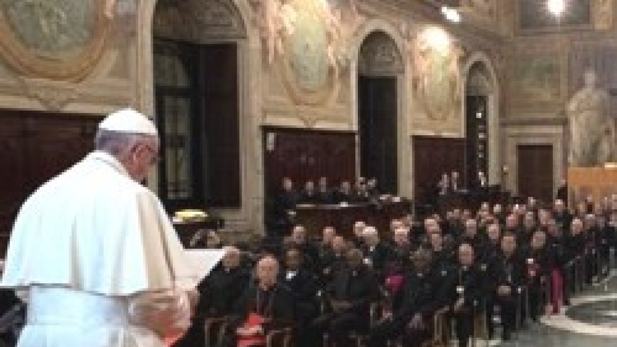 Francisco en su discurso a los obispos que estudian los nuevos procesos de nulidad matrimonial