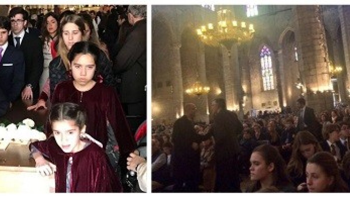 La misa funeral por Chema Postigo fue multitudinaria y los hijos quisieron sacar del templo el féretro de su padre