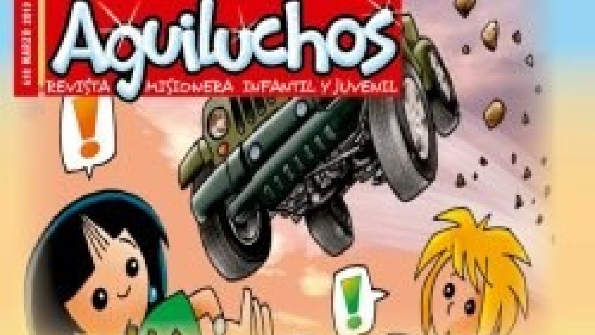 Con tebeos, juegos y dibujos, Aguiluchos lleva las misiones a los niños