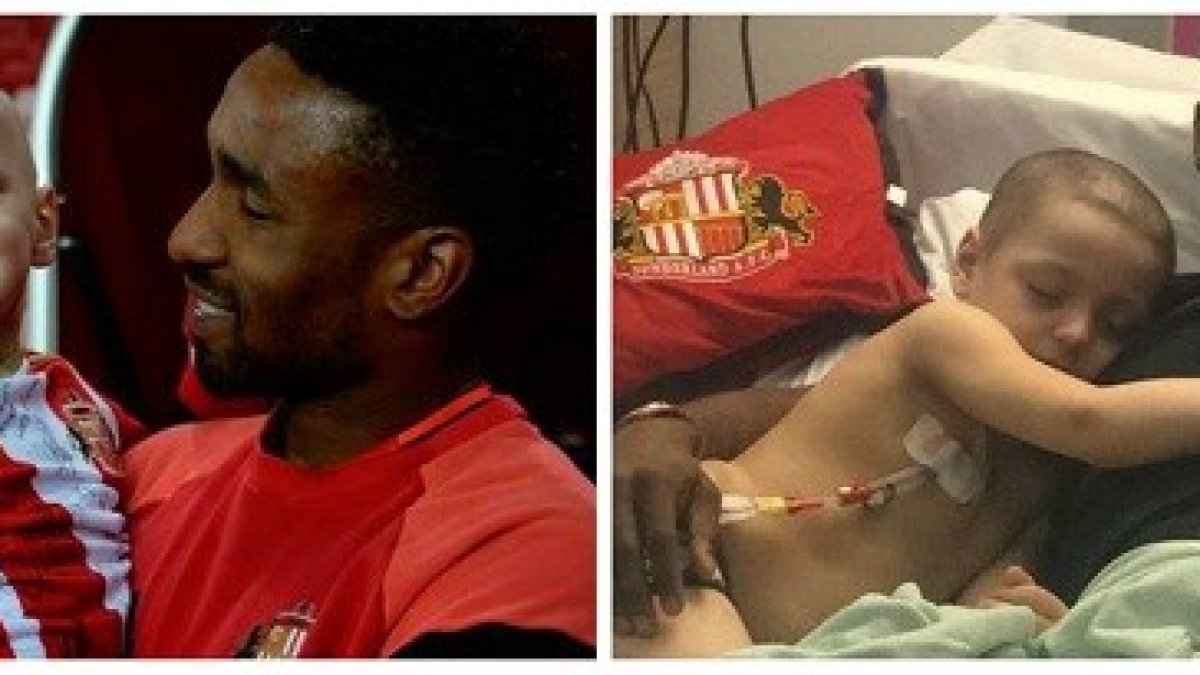 Jermain Defoe se ha volcado con el pequeño Bradley, gravemente enfermo