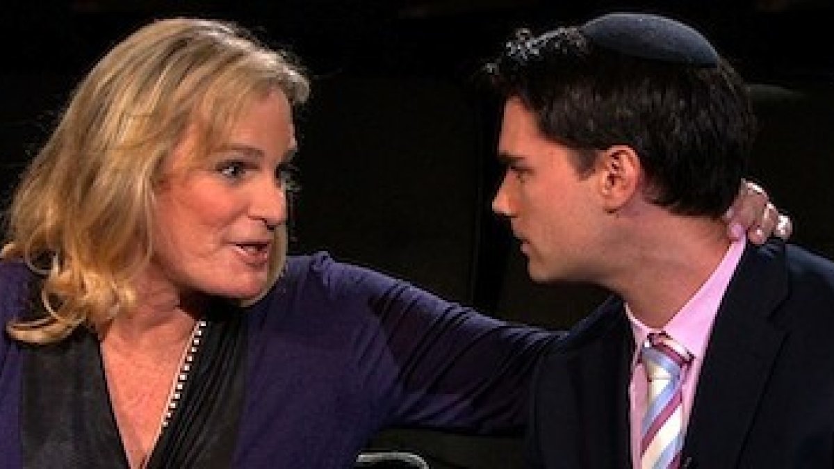 Una reveladora escena televisiva: el transexual Zoey Tur amenaza a Ben Shapiro con una paliza por llamarle señor. (Ver la escena explicada a mitad del artículo.)
