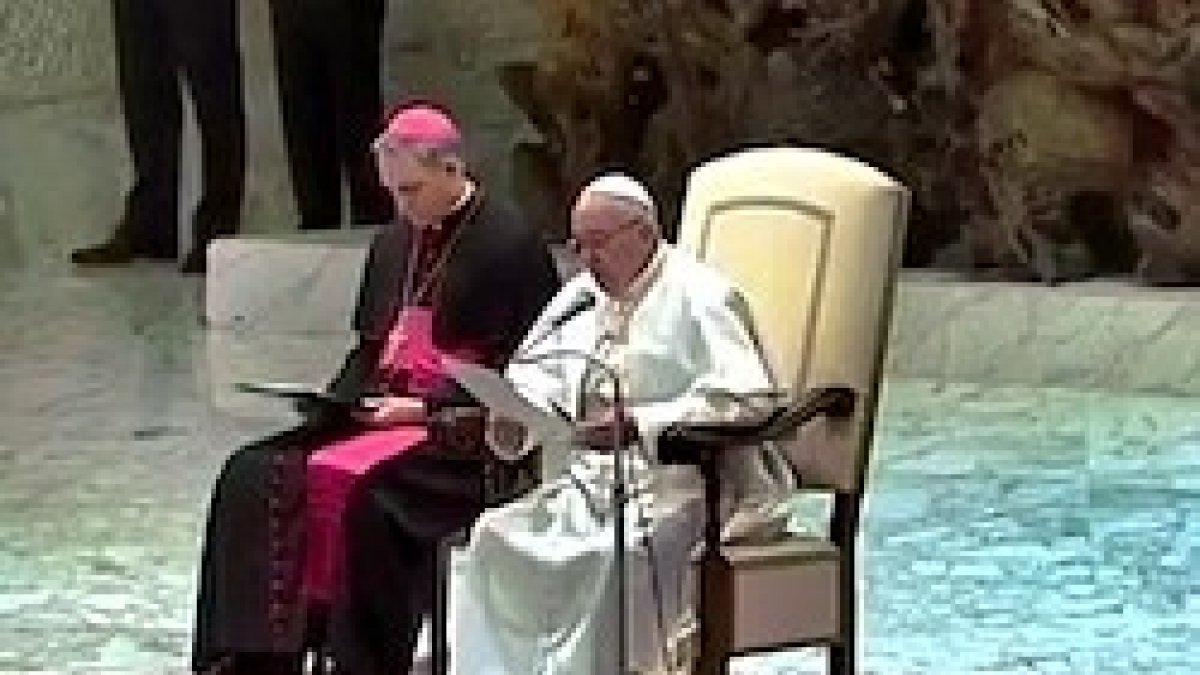 El Papa ha centrado la audiencia en la llegada de la Navidad