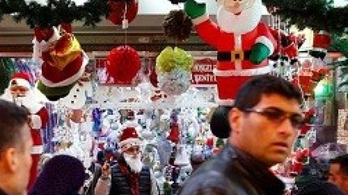 En Turquía los símbolos navideños están muy presentes durante estos días