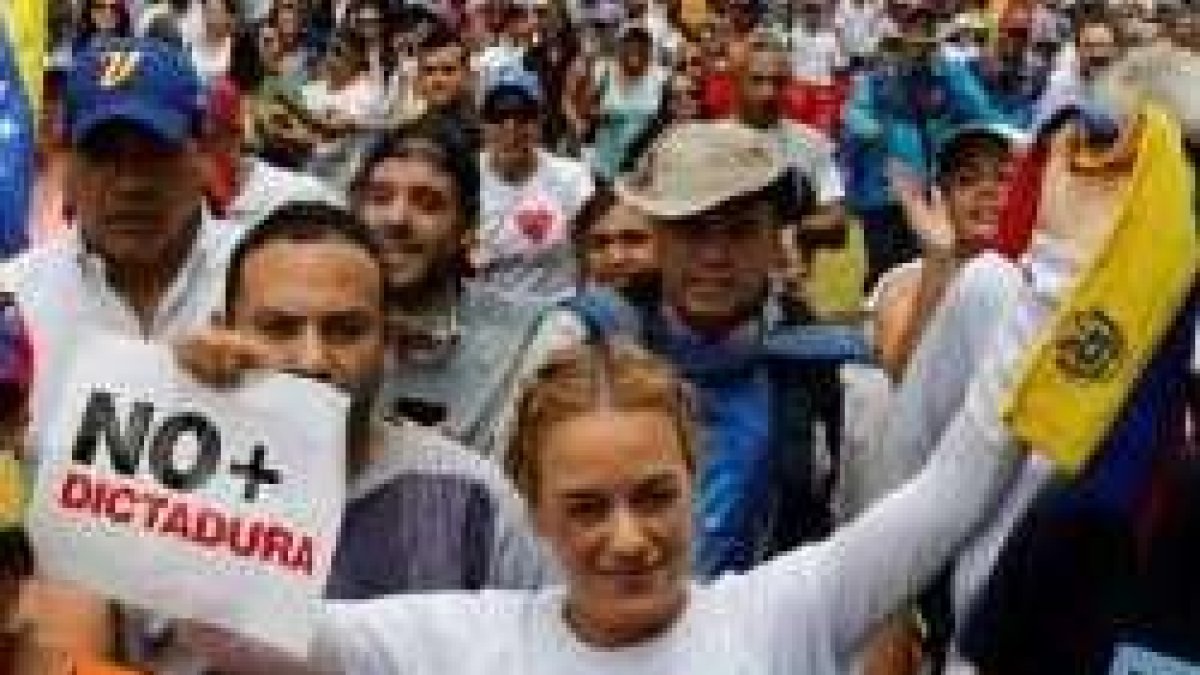 Lilian Tintori, una de las voces líderes de los opositores al régimen de Maduro