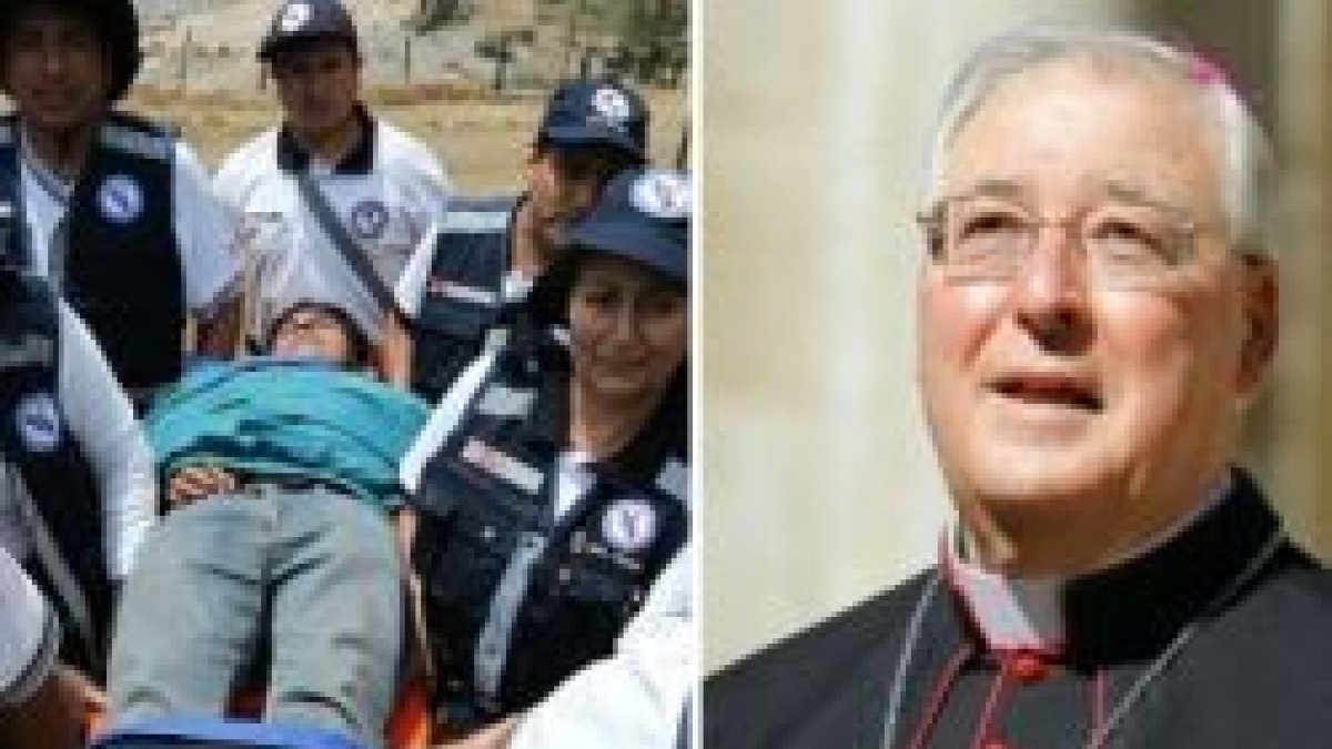 La Iglesia es un hospital de campaña... en plena epidemia, rodeada de infectados