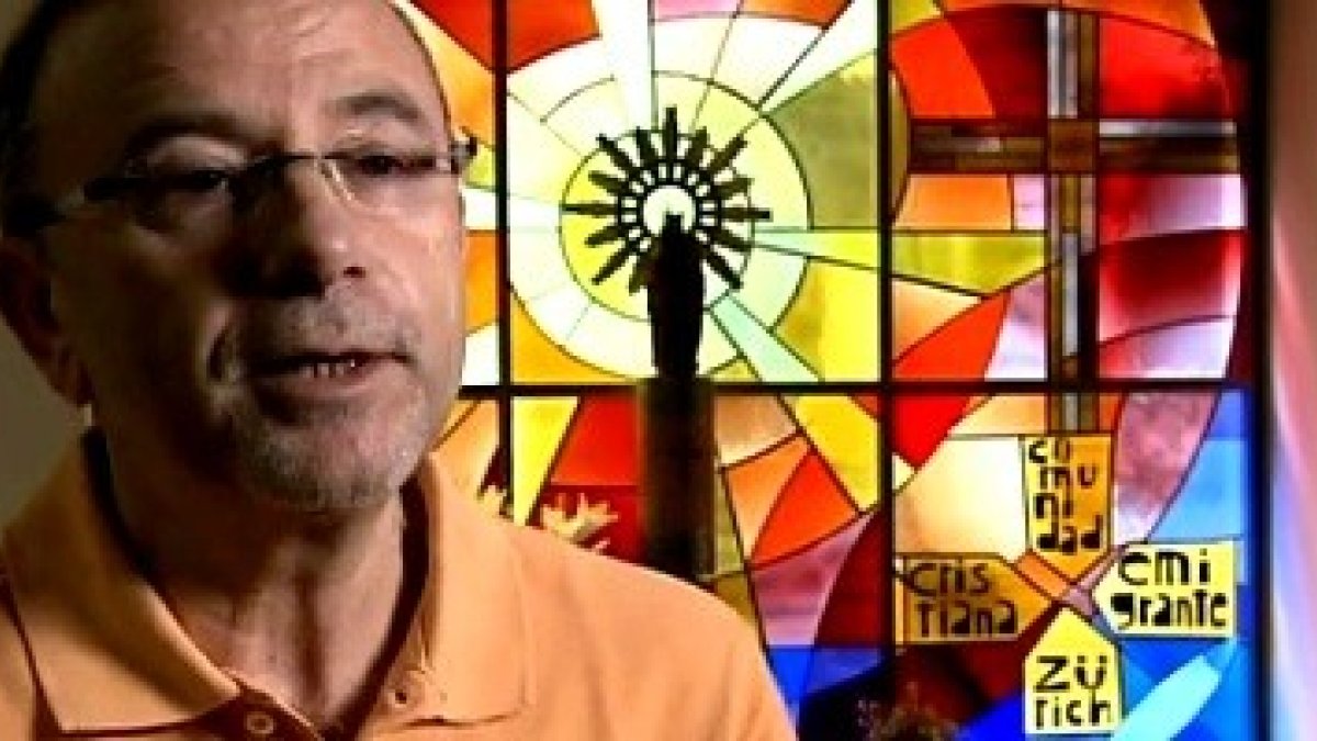 La iglesia de la misión católica española en Zúrich... las misiones españolas en Europa ayudaron a multitud de emigrados