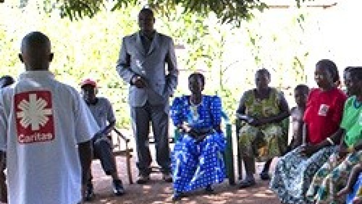 Un técnico de Cáritas en Sudán del Sur