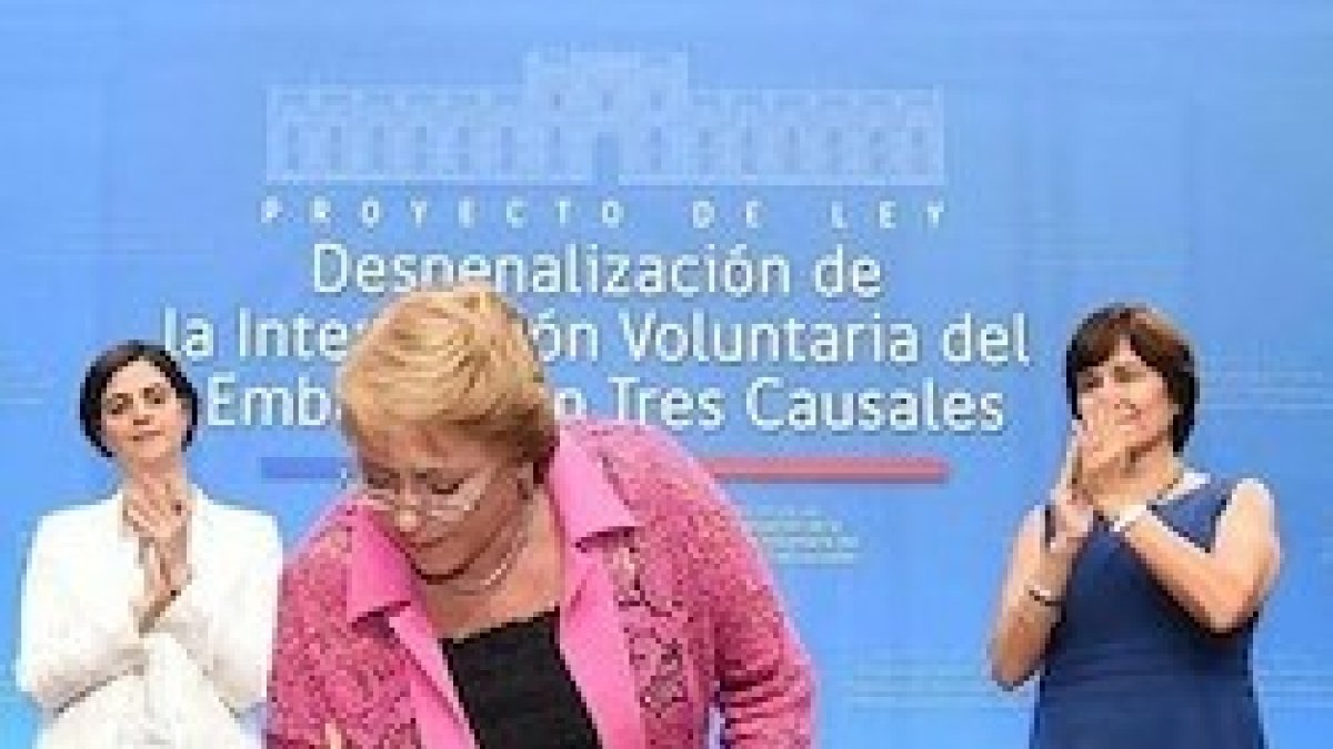 La presidente Michelle Bachelet es la gran impulsora del aborto en Chile.