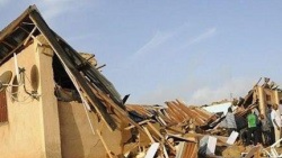 Imagen de una de las iglesias destruidas por Boko Haram en Nigeria