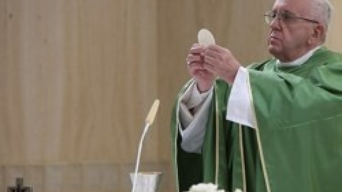 El Papa Francisco predica casi cada mañana en la capilla de la Casa Santa Marta