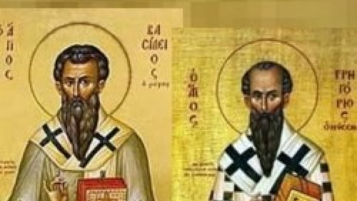 San Basilio Magno y san Gregorio Nacianceno.