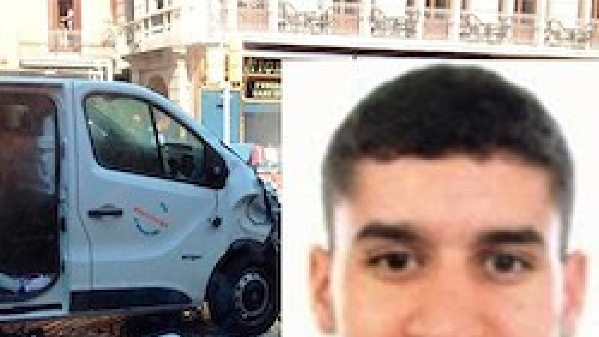 Younes Abouyaaqoub conducía la furgoneta que asesinó el jueves a 13 personas.