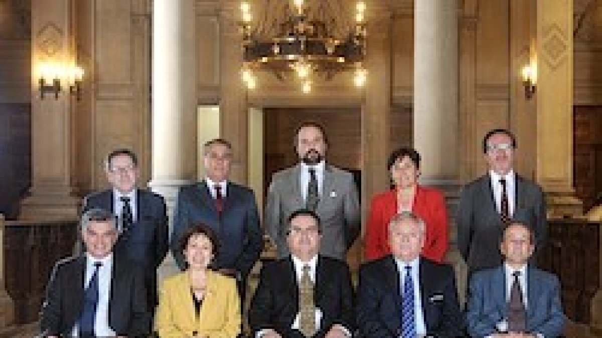 Actuales integrantes del Tribunal Constitucional de Chile.