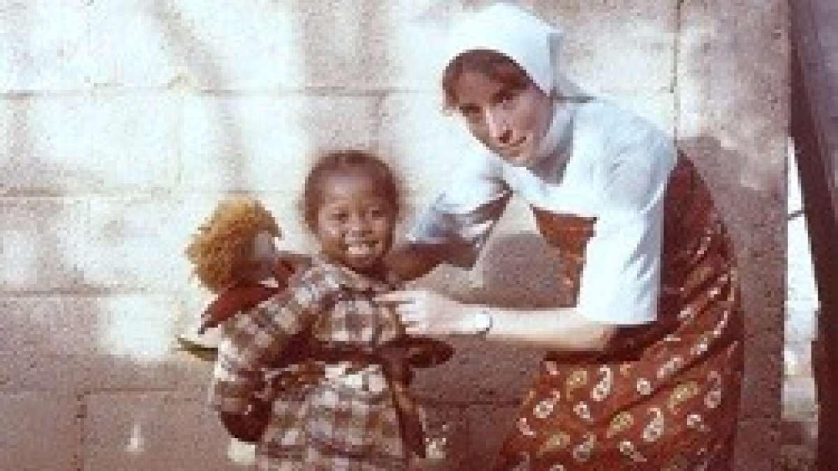 María Isabel Azcárate en 1978, cuando  apenas llevaba dos años en Madagascar