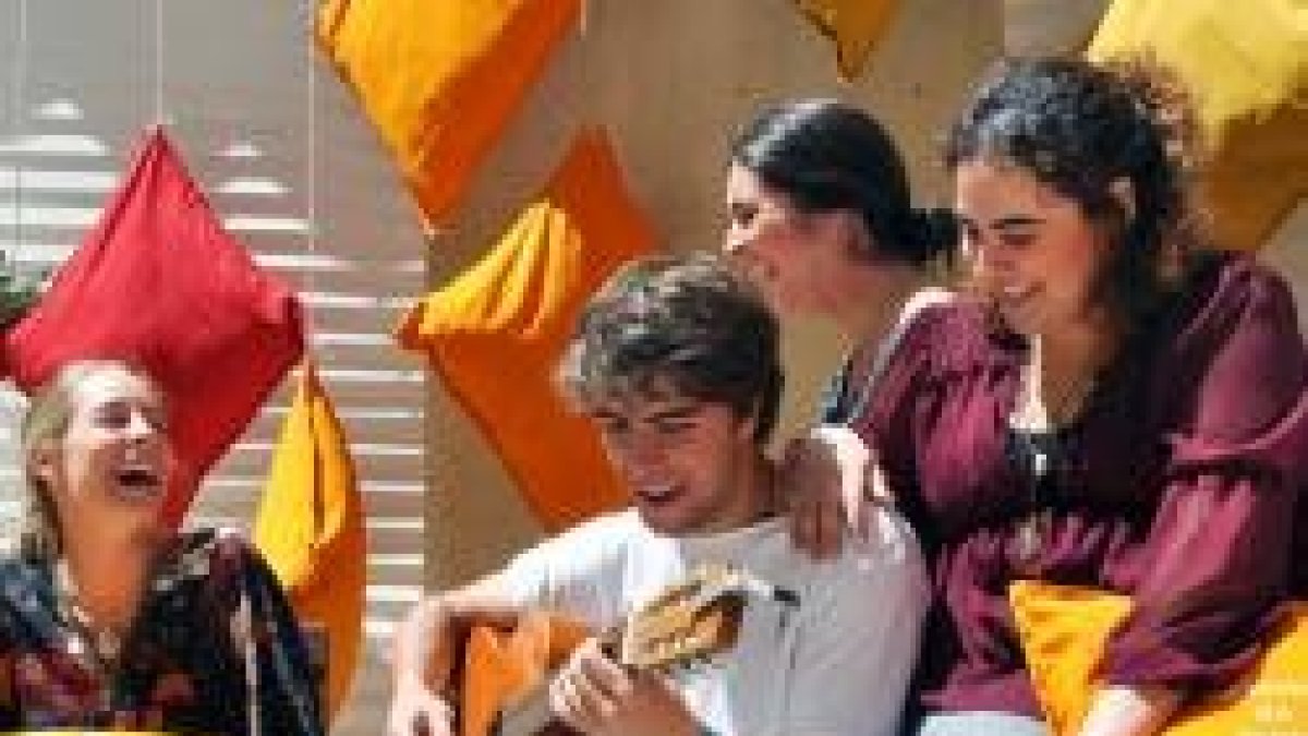 Algunos asistentes al encuentro de jóvenes de la diócesis de Madrid