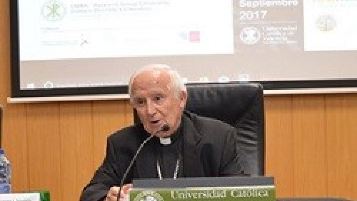 Cañizares, durante el acto en la UCV