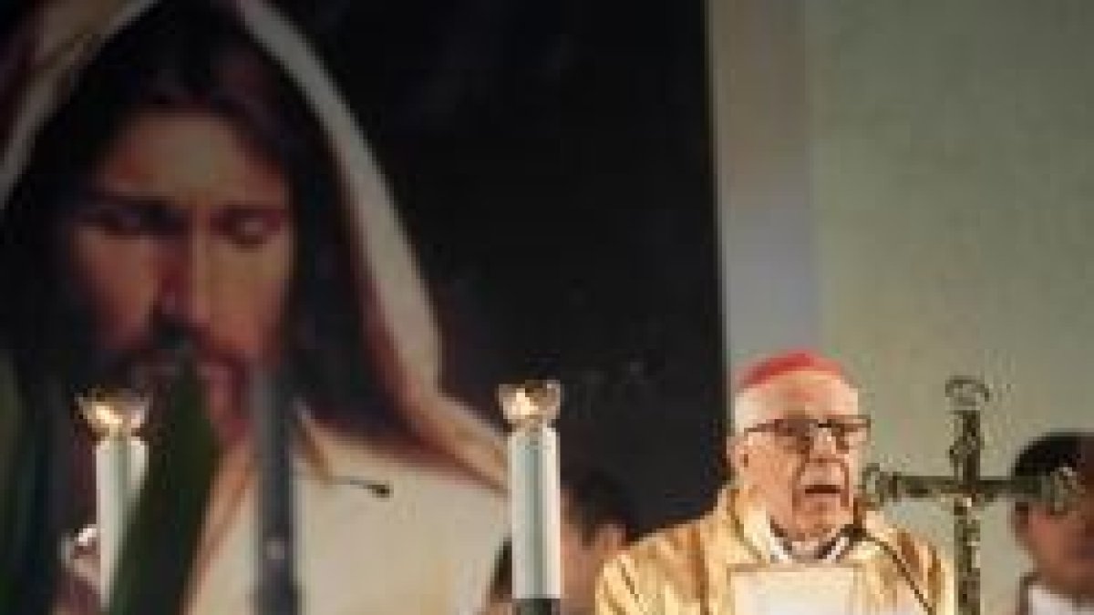 Luis Villalba, cardenal y arzobispo emérito de Tucumán, en la misa por la fiesta de la Virgen de la Merced