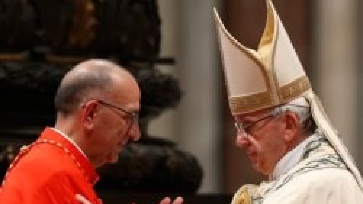 El Papa Francisco y el cardenal Omella... Francisco ha hablado contra las independencias por secesión