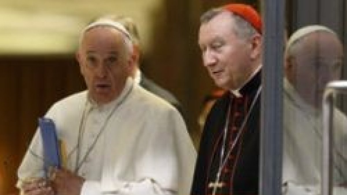 El cardenal Parolin con el Papa Francisco... que ya en 2014 habló contra la secesión