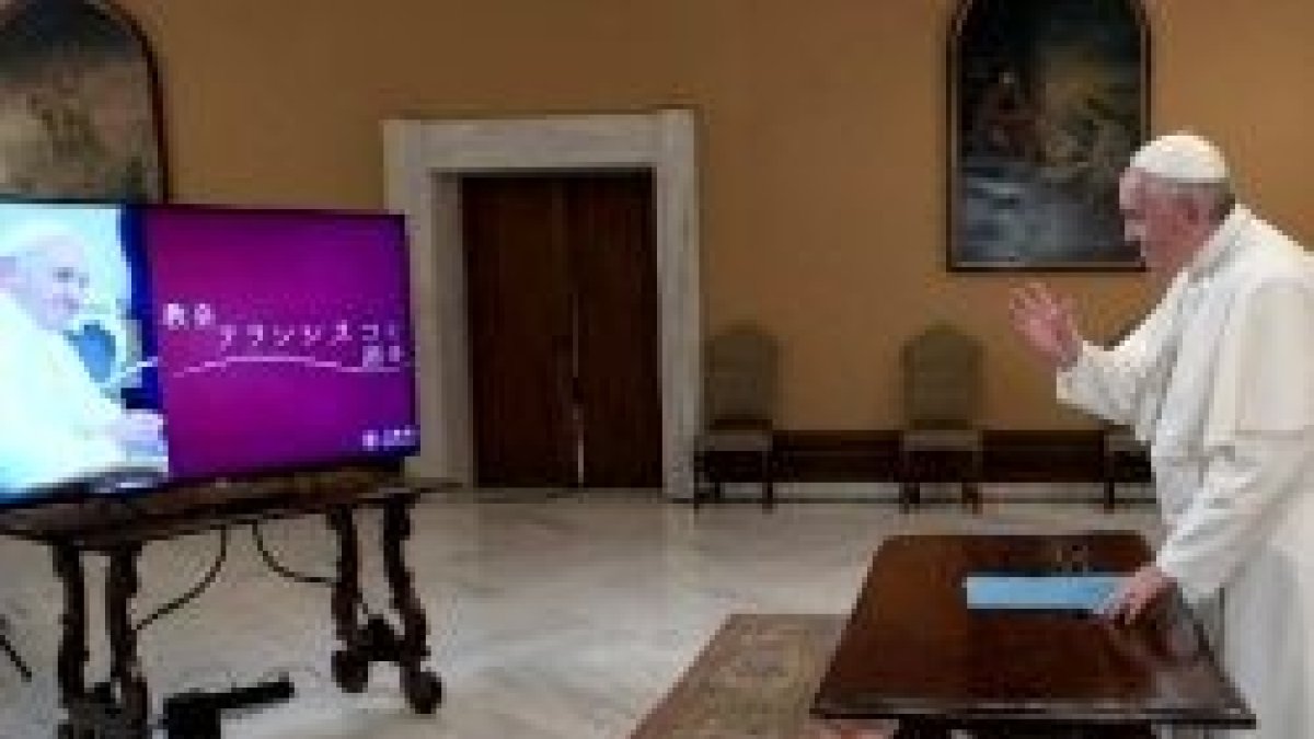 El Papa Francisco en su videoconferencia con la Sophia University de Tokio