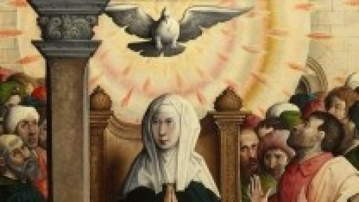 Venida del Espíritu Santo, sobre los apóstoles.