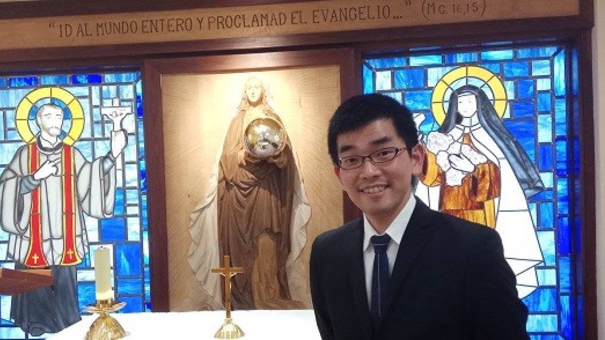 Masahiro Yuki es japonés pero se forma como seminarista en España y volverá a su país ya para evangelizar a los japoneses