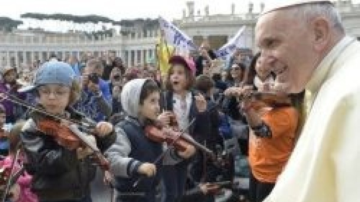 El Papa Francisco en la audiencia pública de cada miércoles