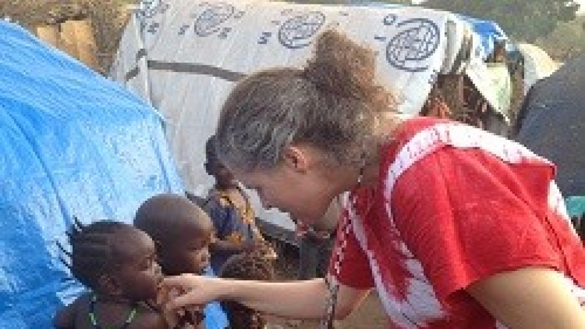 Yudith Pereira gestiona todas las ayudas que llegan para ayudar en Sudán del Sur