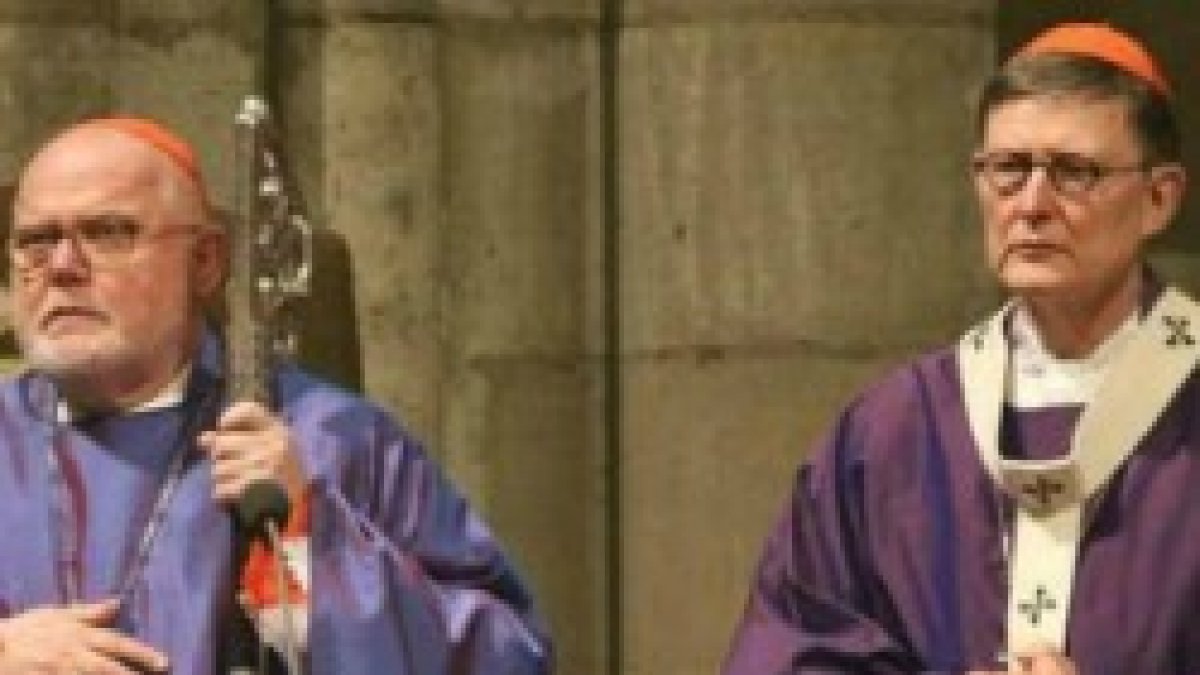 El cardenal Marx junto con el obispo Woelki