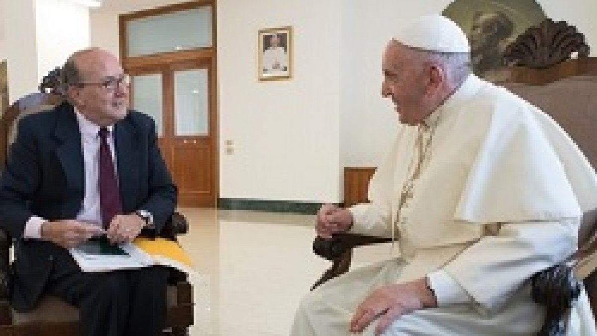 El Papa fue entrevistado por Philip Pullella, de la agencia Reuters / Vatican Media