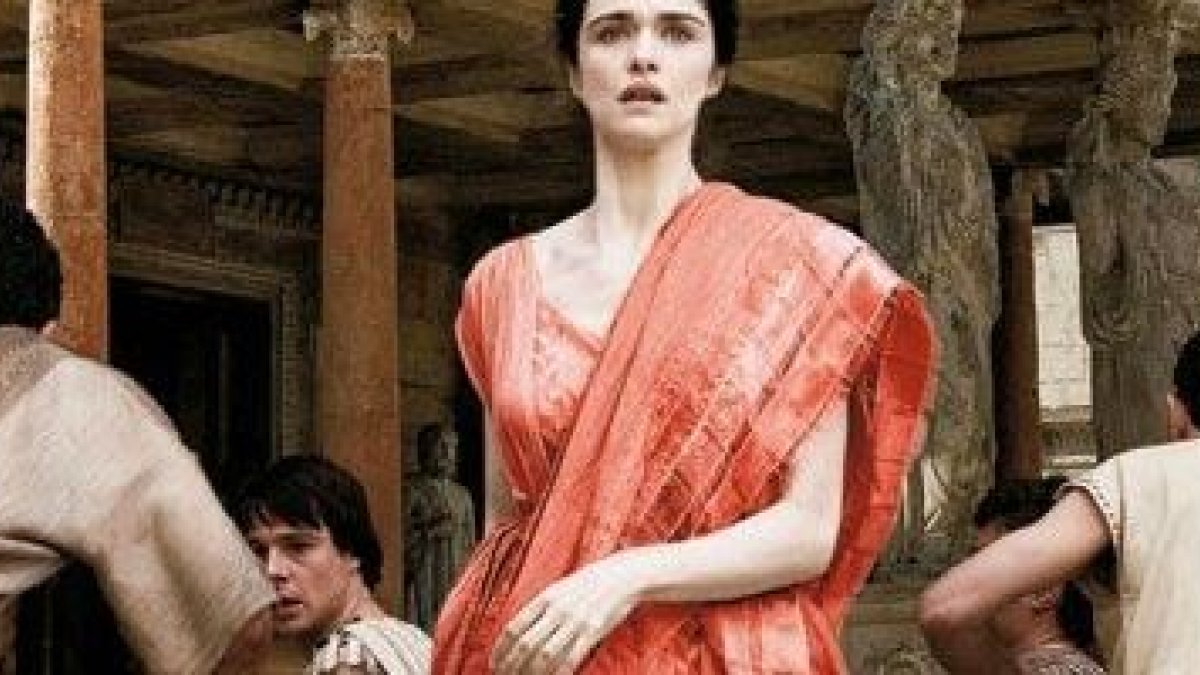 Un fotograma de Ágora, la película de Amenábar sobre Hipatia... que en la vida real tendría unos 60 años