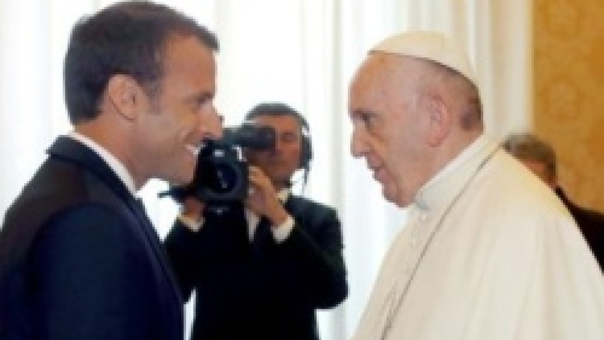 El Papa Francisco recibió al presidente francés, Macron, antiguo alumno de los jesuitas